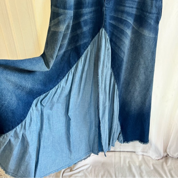 Red Jeans NYC Maxi Denim Skirt - Picture 4 of 13